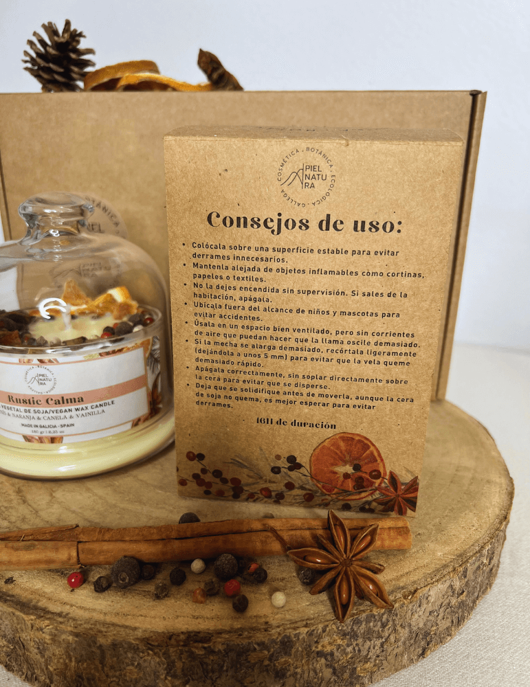Rustic Calma - Vela Natural para Crear Ambientes Cálidos y Relajantes