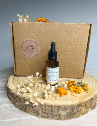 Aceite Facial de Caléndula Calmante , Antiinflamatorio y Regenerador