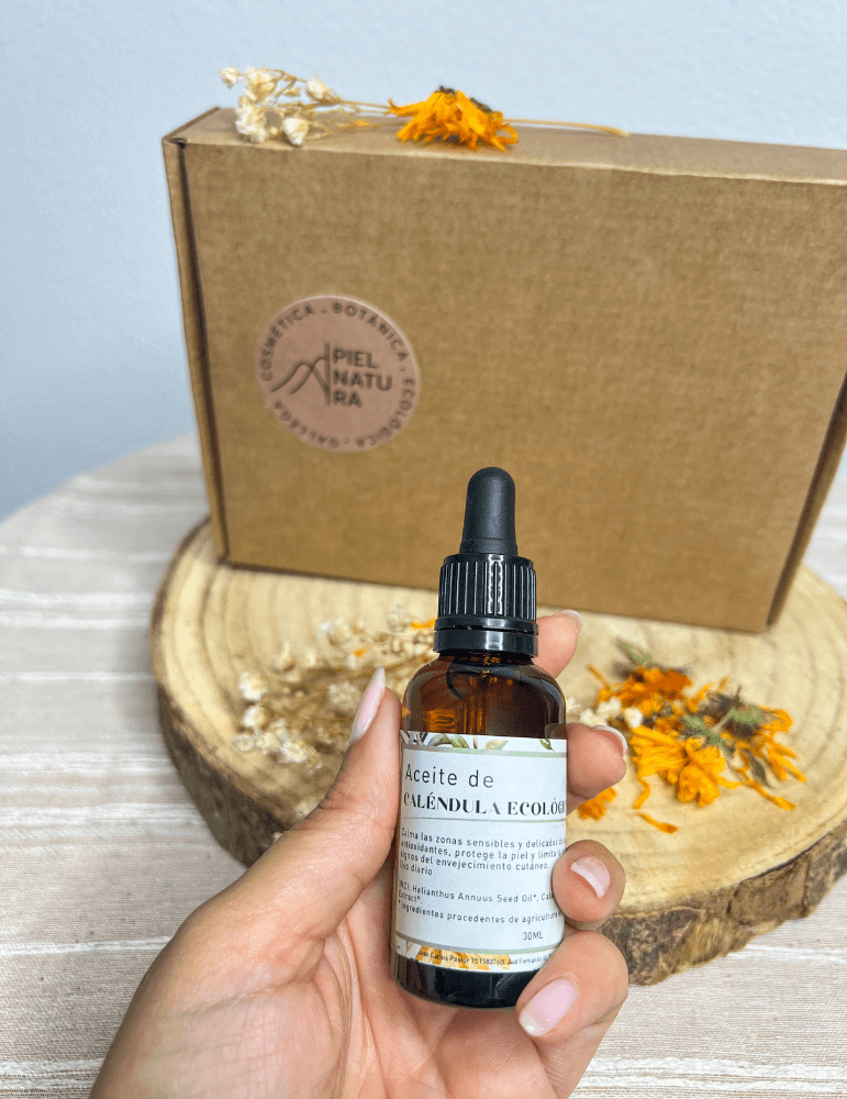 Aceite Facial de Caléndula Calmante , Antiinflamatorio y Regenerador