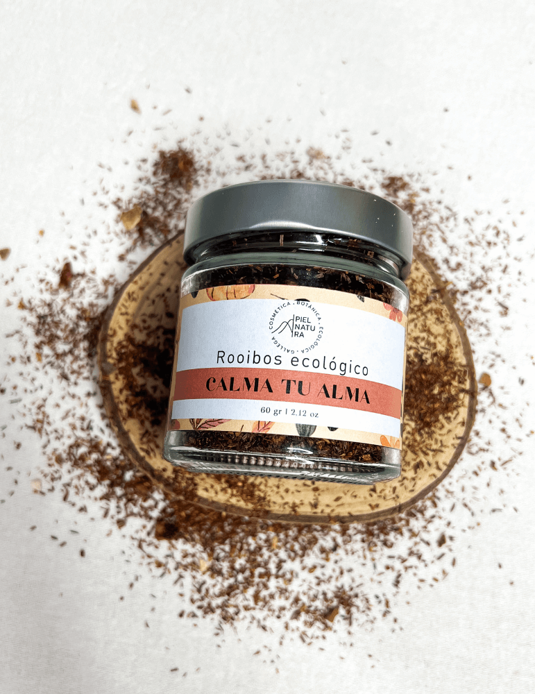 Rooibos ecológico Calma tu alma 60 g - envase de cristal