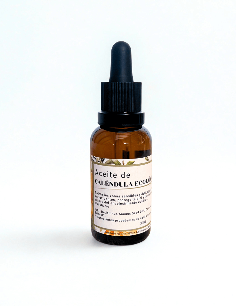 Aceite Facial de Caléndula Calmante , Antiinflamatorio y Regenerador