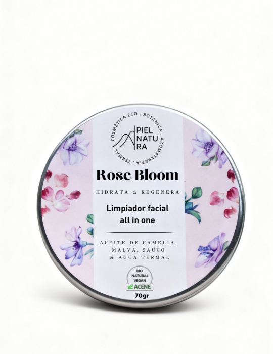 Limpiador y desmaquillante BIO para todo tipo de pieles, Rose Bloom