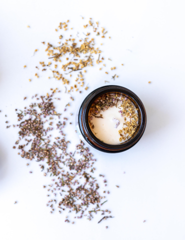 Vela con aceites esenciales de lemongrass, verbena 2