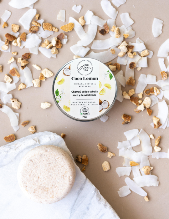 in-perfecto Champú sólido BIO cabello seco y desvitalizado, Coco Lemon